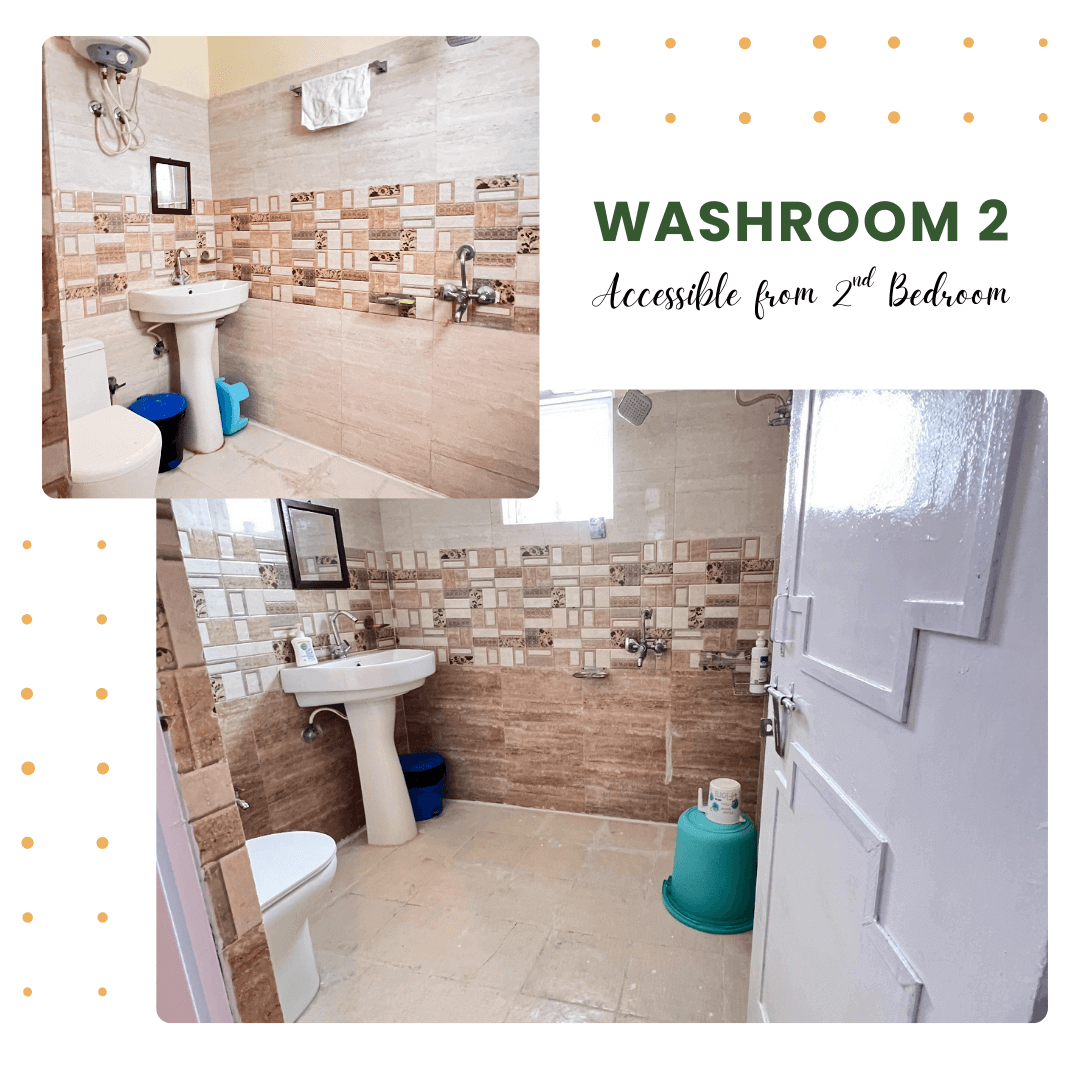 1BHK Additional Bathroom - Second Washroom for Guest Convenience near AIIMS
